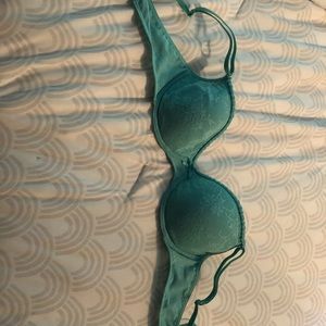Light blue lace bra